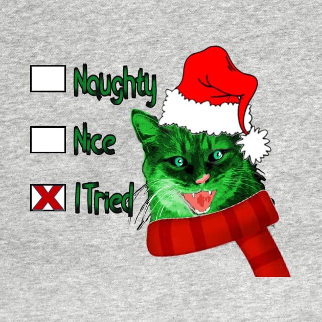 Grinch Christmas Kitty by dpenn